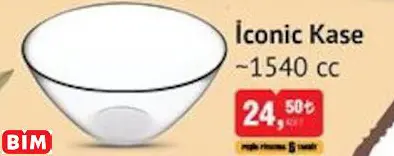 PAŞABAHÇE ICONİC KASE ~1540 CC